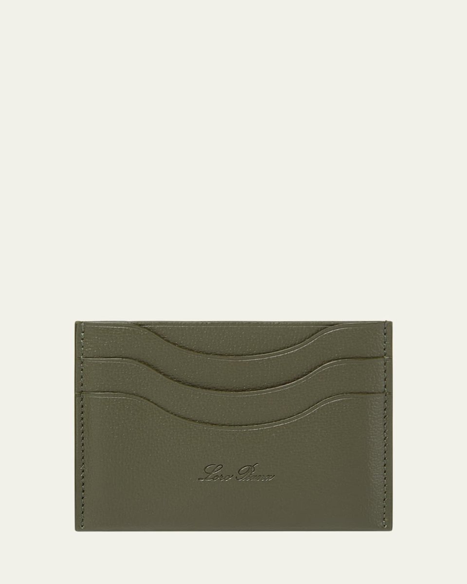 Extra Card Holder in Linen Calf Leather